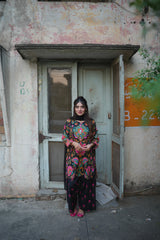 Meher Black Multicolor Printed 3-Piece Stitched Suit