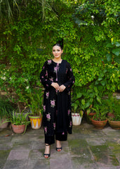 Marigold – Black Embroidered 3 Piece Suit