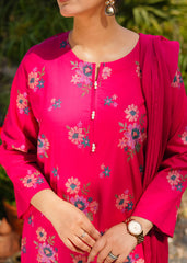 Daisy – Shocking Pink Embroidered 3 Piece Suit