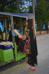 Meher Black Multicolor Printed 3-Piece Stitched Suit